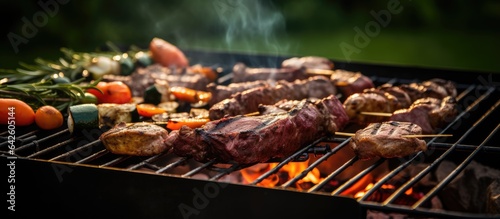 Various tasty grilled meat ...