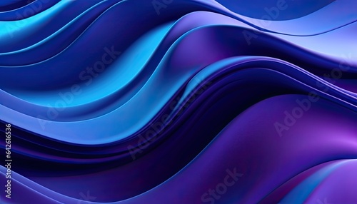 Abstract ultramarine color wave background.