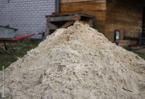 site with concrete blocks