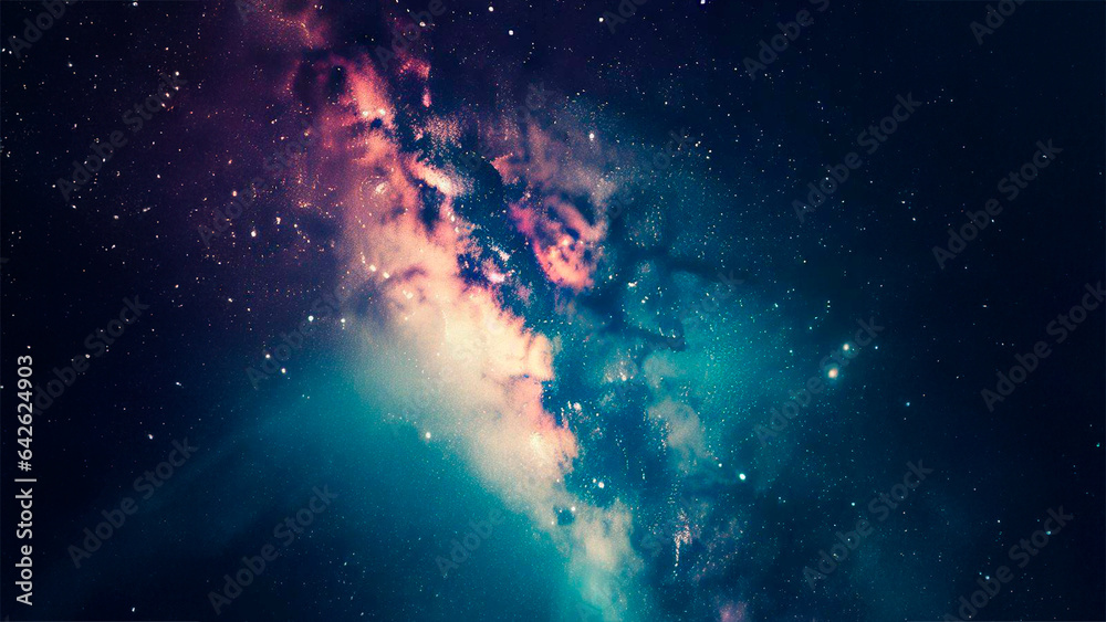 Fototapeta premium Cosmos, galaxy, stars, milky way