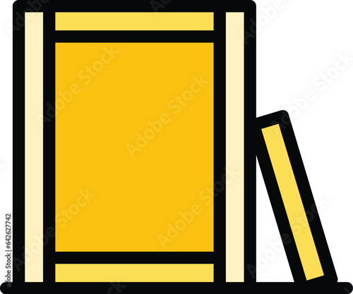 Furniture assembly icon outline vector. Manufacture maker. Work factory color flat