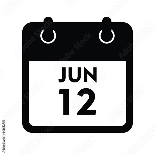calender icon, 02 june icon with white background