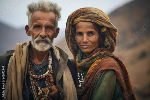 Couple in their 40s at the Socotra Island in Yemen