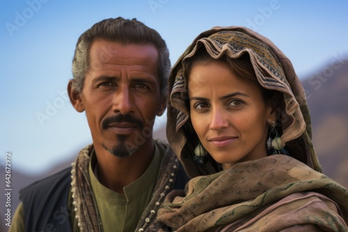 Couple in their 40s at the Socotra Island in Yemen