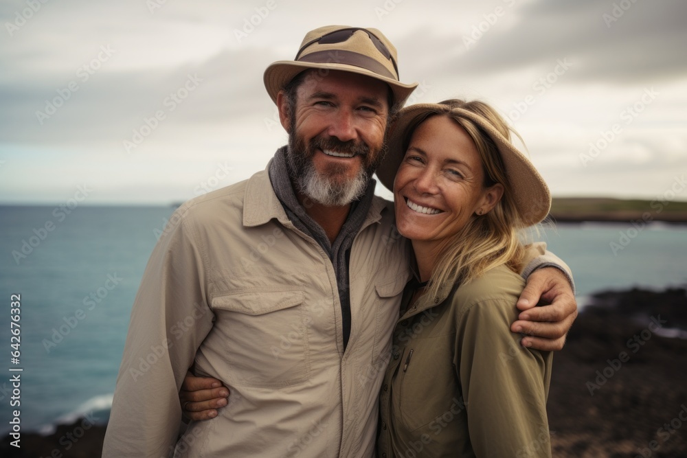 Couple in their 40s at the Galápagos Islands Ecuador