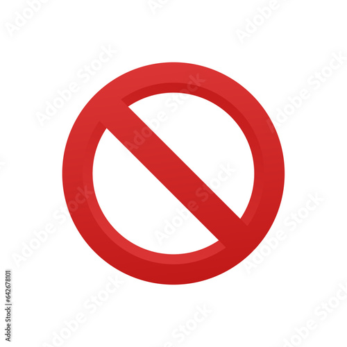 Vector forbidden red sign on white background Free Download Vector forbidden red sign on white background - GFXLoad