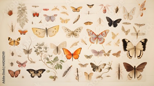 Vintage Butterfly Catalogue from the 1900s © Ari