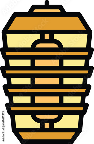 Insect device icon outline vector. Cute bug. Malaria dengue color flat