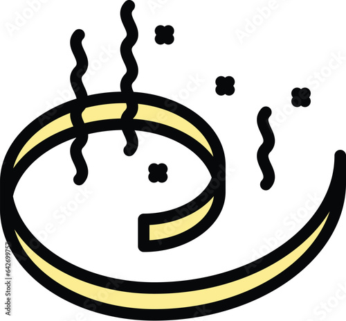 Insect repellent icon outline vector. Bite control. Cute electric color flat