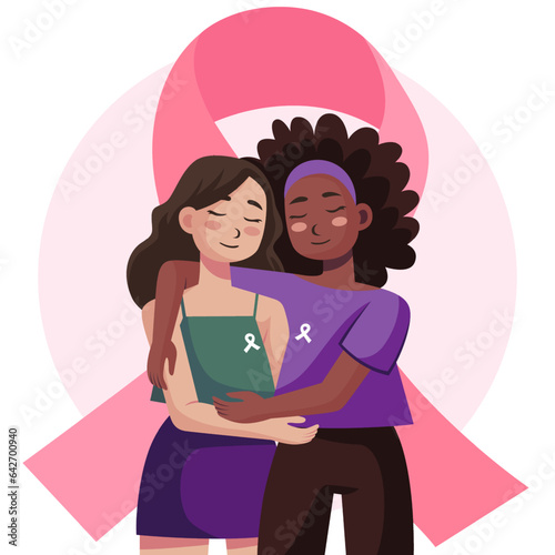 breast cancer awareness day. let's fight together
