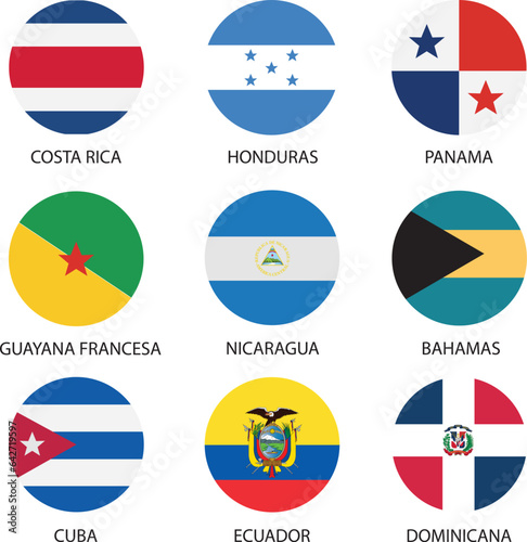 Flags of the South America (ID: 642719597)