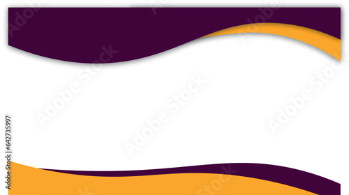 Vector abstract background curved shape design vector yellow color