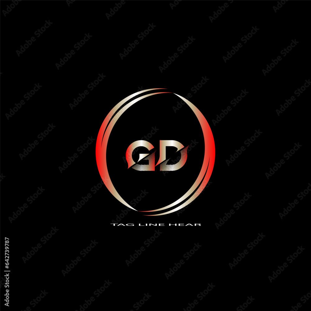 creative letter logo. gradient logo design with black background for your company. creative letter logo. gradient logo design with black background for your company.