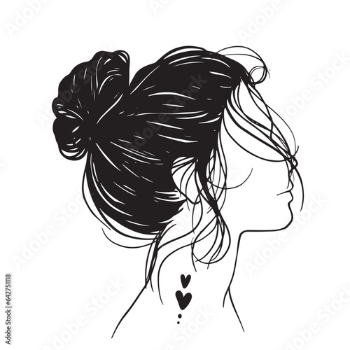 Messy Hair Bun