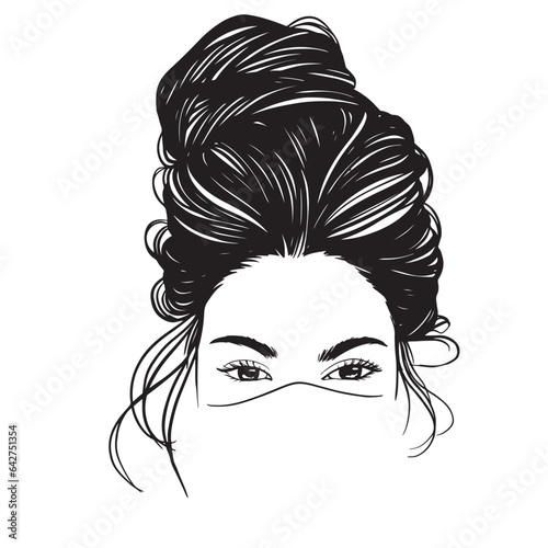 Messy Hair Bun