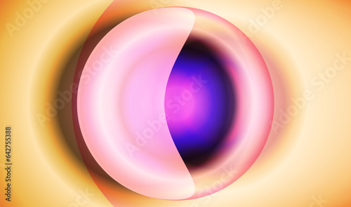 3d abstract circular. pink concentric rings. abstract vibrant background. vector geometric illustration. radial shapes. minimal cover design. minimalist style concept. 