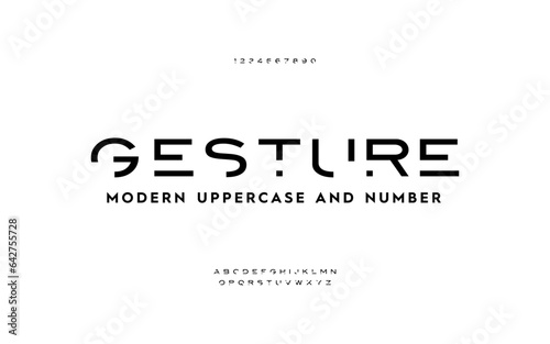 Effortless Style: Modern Typography Meets Minimalist Fashion in Alphabet Letters, Numbers, and Regular, Uppercase, and Lowercase Variations.