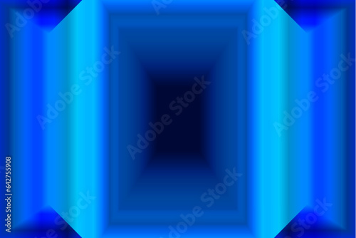 Vector graphic of abstract blue rectangle shapes. blue square background. Illustration of the abstract blue hallway. Rectangle Frames In blue  Shades. vector eps10