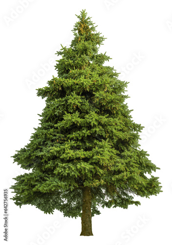 Tree pine isolated on transparent background. Spruce   © Kimo