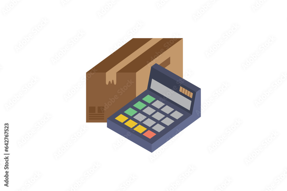 calculator box icon. modern vector illustration isolated on white background. calculator box icon. modern vector illustration isolated on white background.