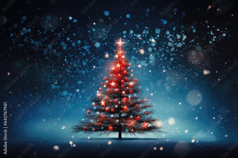 Christmas or Happy New Year background. Generative AI Christmas or Happy New Year background. Generative AI