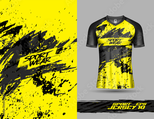 T shirt template, racing jersey design, soccer jersey