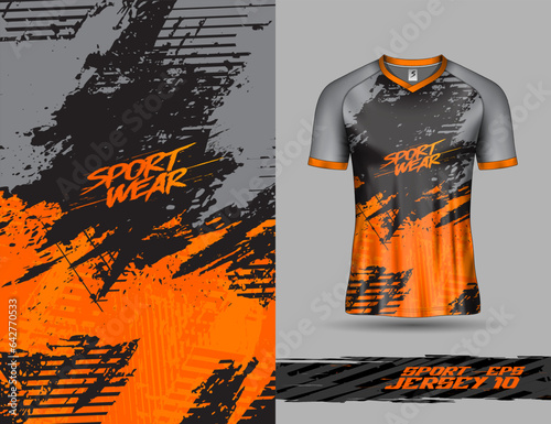 T shirt template, racing jersey design, soccer jersey