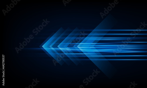 High speed concept Arrow up Light out technology background Hitech communication concept innovation background, vector design