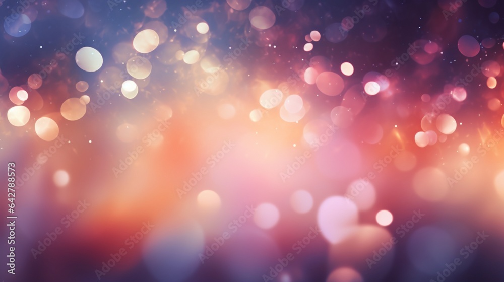 A Soothing Abstract Background with Bokeh Lights Perfect for Adding Text