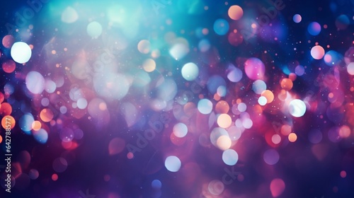 A Soothing Abstract Background with Bokeh Lights Perfect for Adding Text