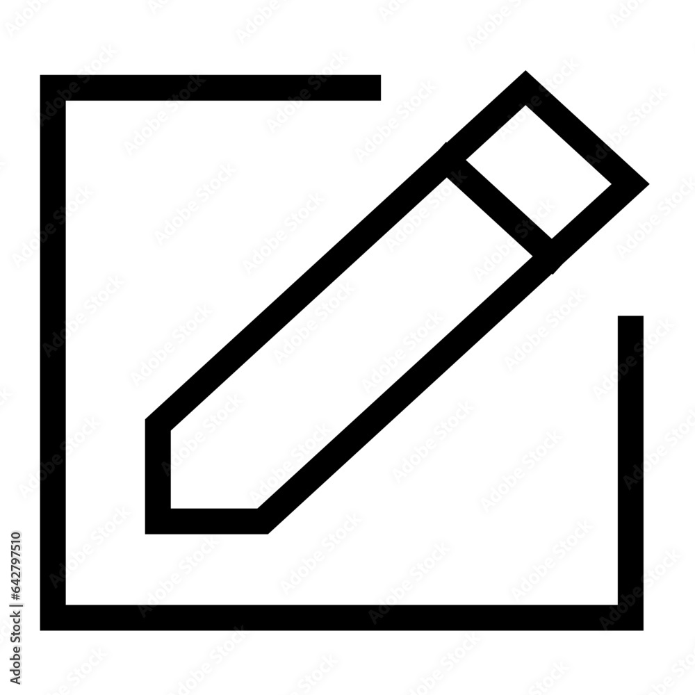 edit note illustration of icons for the user interface