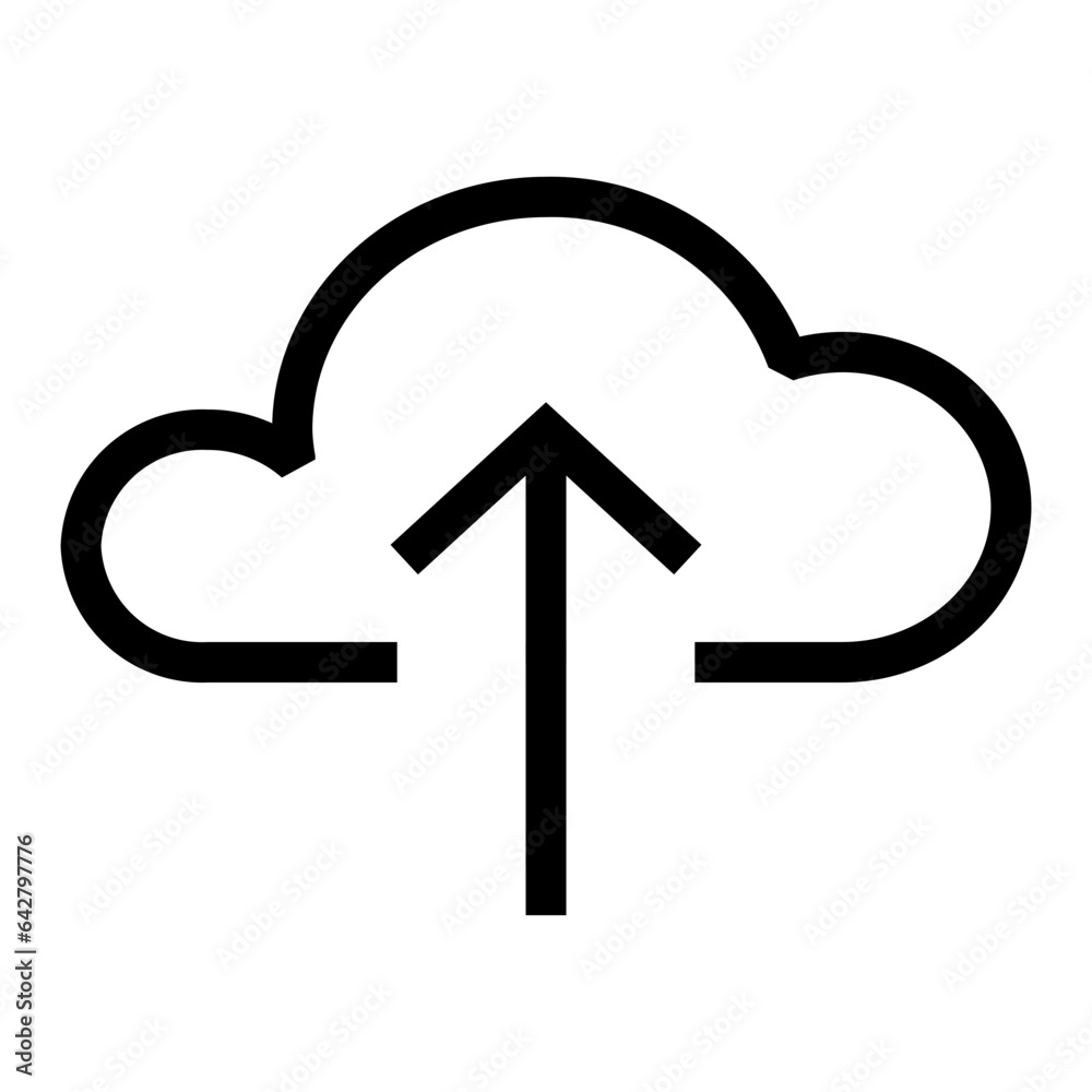 cloud upload illustration of icons for the user interface cloud upload illustration of icons for the user interface