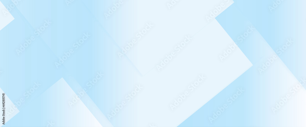 Obraz premium Light blue abstract background, abstract background blue and white gradient, modern blue abstract rectangle box lines background for presentation design, space design concept. Layout or poster.