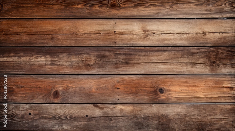 Naklejka premium A rustic wooden wall with intricate knots and textures created with Generative AI technology