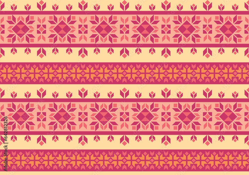 abstract ethnic seamless pattern geometric shape background templates for wallpaper, clothing, carpet, wrapping, fabric, textile