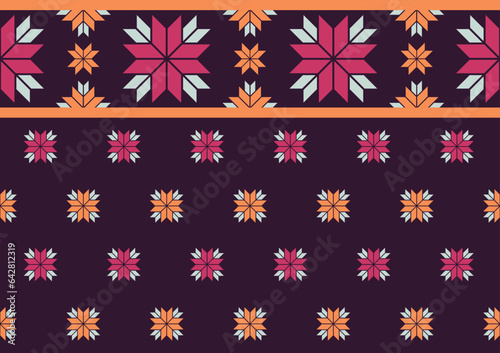 abstract ethnic seamless pattern geometric shape background templates for wallpaper, clothing, carpet, wrapping, fabric, textile