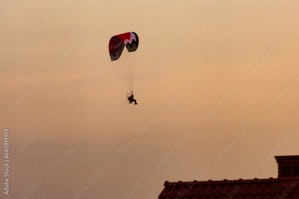 flying during the sunset. Awesome hobby
