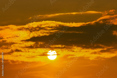 Obraz na płótnie sunset in the sky in poland w salonie