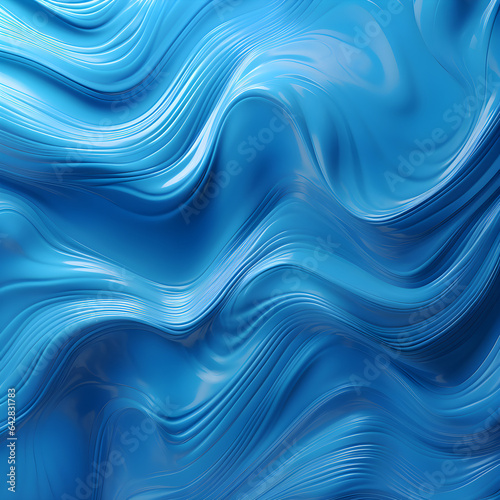 Blue frosted molten plastic jelly waves background texture © sabbir