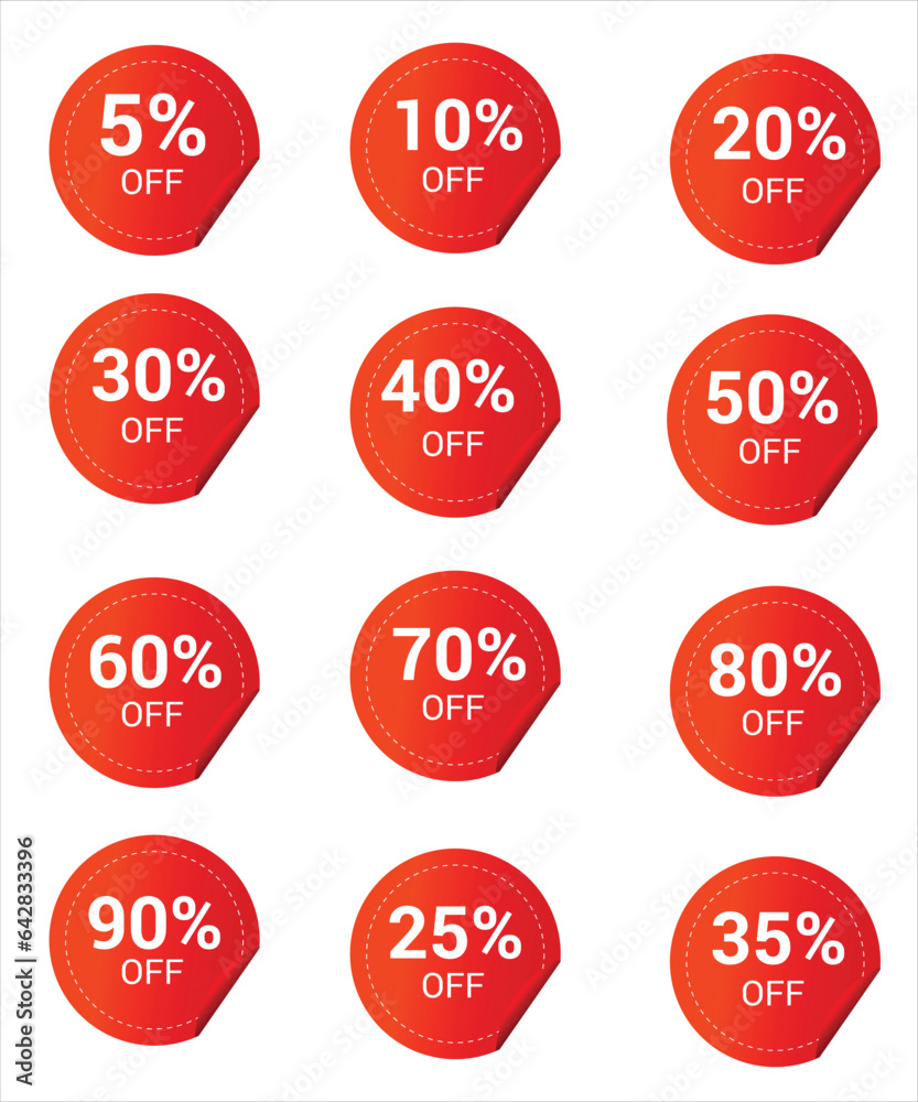 Up to 10 percent Discount. Round sticker badge with offer. Sale offer price sign. Special offer symbol. Save 10 percentages. Paper label banner. Discount tag adhesive tag. Vector Up to 10 percent Discount. Round sticker badge with offer. Sale offer price sign. Special offer symbol. Save 10 percentages. Paper label banner. Discount tag adhesive tag. Vector
