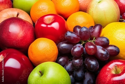 Juicy and ripe fruits. Fresh fruits assorted fruits colorful background. Vitamins natural nutrition concept.