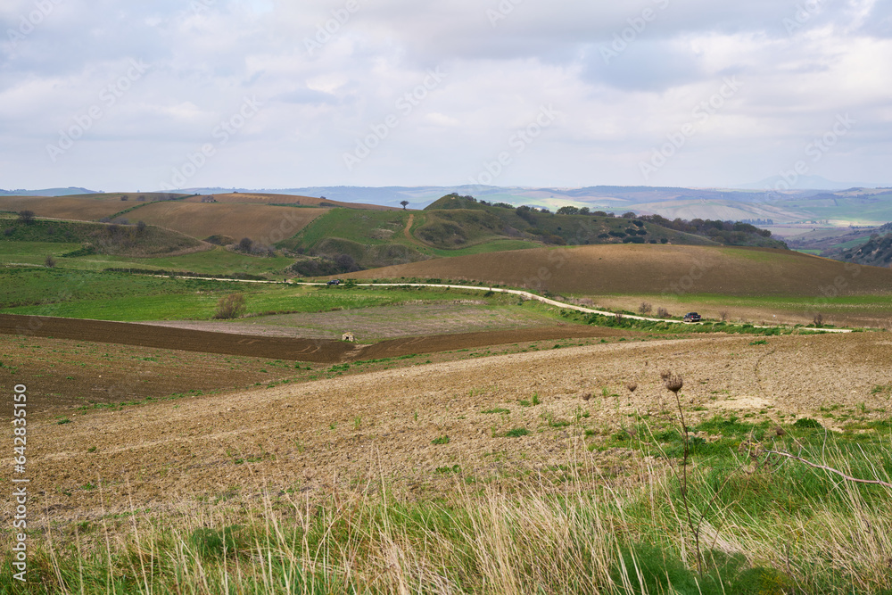 Civita plateau (Pianoro della Civita) seat of the Etruscan town of Tarquinia
