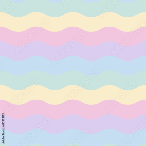 Wave pattern,  seamless pattern, abstract, background, wallpaper, wave pattern pastel colors vector design.