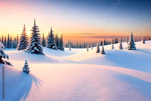 winter landscape with trees © Its Your,s