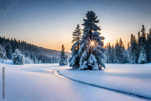 winter landscape in the mountains © Zaini