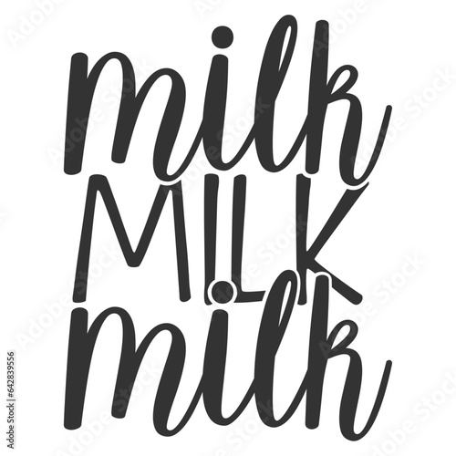Milk Milk Milk - Cute Baby Illustration