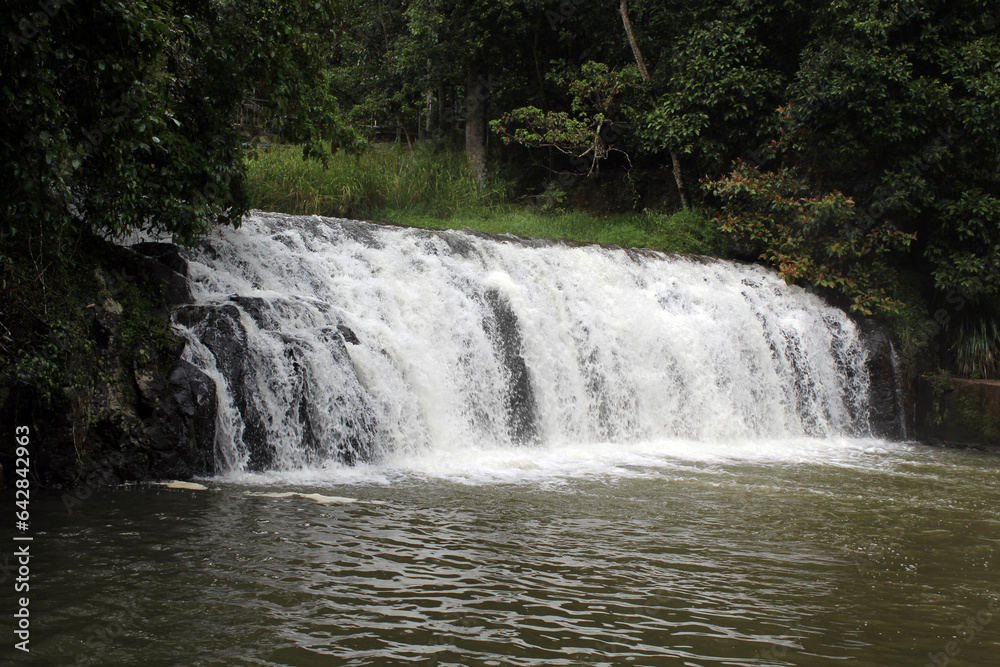 Fototapeta premium Close up of Malanda Falls waterfall in Far North Queensland, Australia