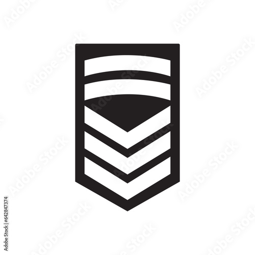 military rank icon vector