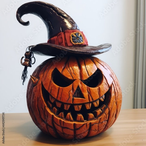 halloween pumpkin decoration. Generative AI