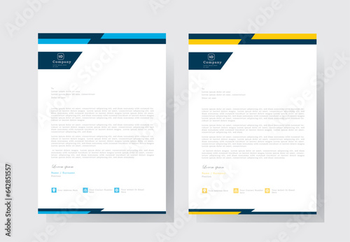 abstract corporate Business style letter head templates for your project design elegant letterhead template design, company letterhead template,
